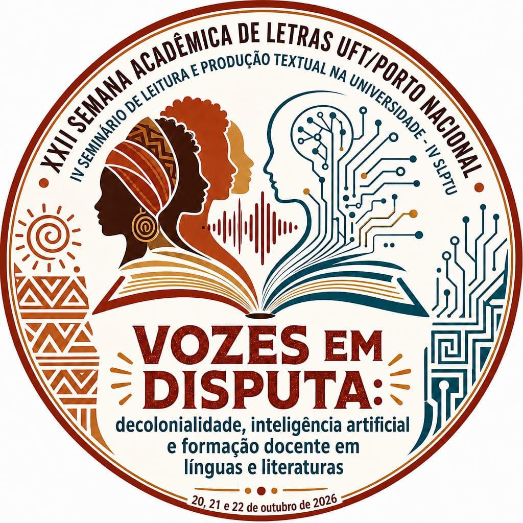 Logomarca da XXII Semana de Letras e IV SLPTU